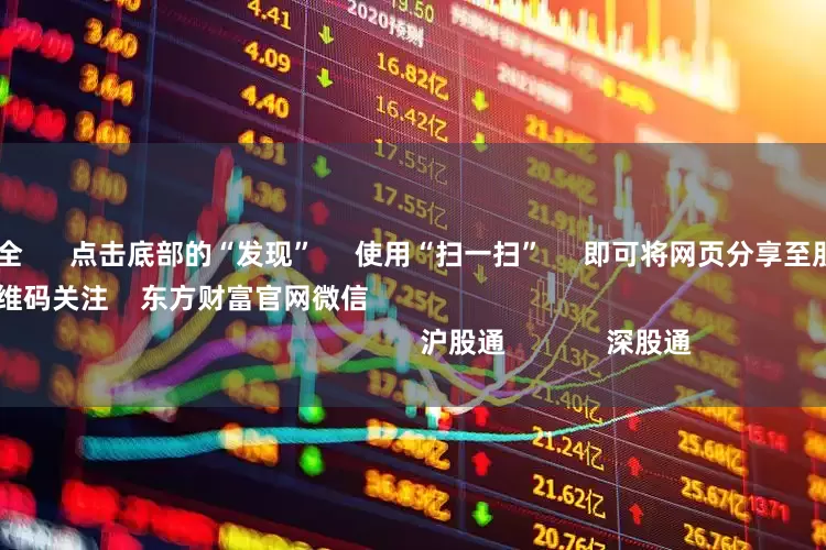 股票配资大全      点击底部的“发现”     使用“扫一扫”     即可将网页分享至朋友圈                            扫描二维码关注    东方财富官网微信                                                                        沪股通             深股通